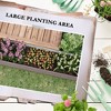 8x2x2ft Galvanized Raised Garden Bed Kit with Safety Edging for Flowers, Herbs and Vegetables - 4 of 4