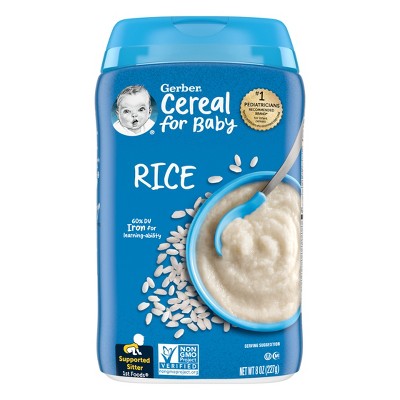 Gerber Baby Food Stage 1  Rice Baby Cereal- 8oz