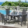 WestinTrends 5 Piece Outdoor Patio Dining Set Outdoor Round Table and Chair Set - 2 of 2