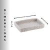 Evideco French Home Goods Elegant Stone-Effect Soap Dish Holder - Versatile Resin Tray for Bathroom Vanity - 3 of 4