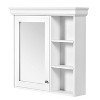 Merax Wall-Mounted Bathroom Storage Organizer with Adjustable Shelf & Open Shelves - 3 of 4
