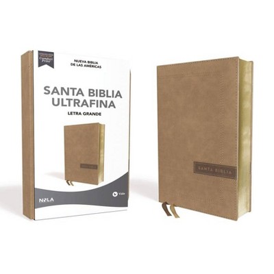 Biblia Nbla, Ultrafina, Letra Grande, Tamaño Manual, Leathersoft, Beige, Edición Letra Roja / Spanish Ultrathin Holy Bible, Nbla, Lg Print, Handy