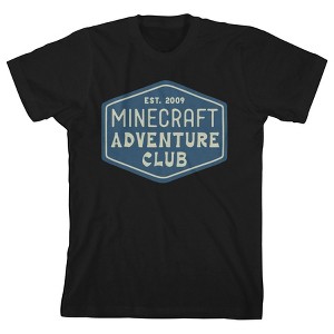 Minecraft Adventure Club Boy's Black T-shirt - 1 of 2