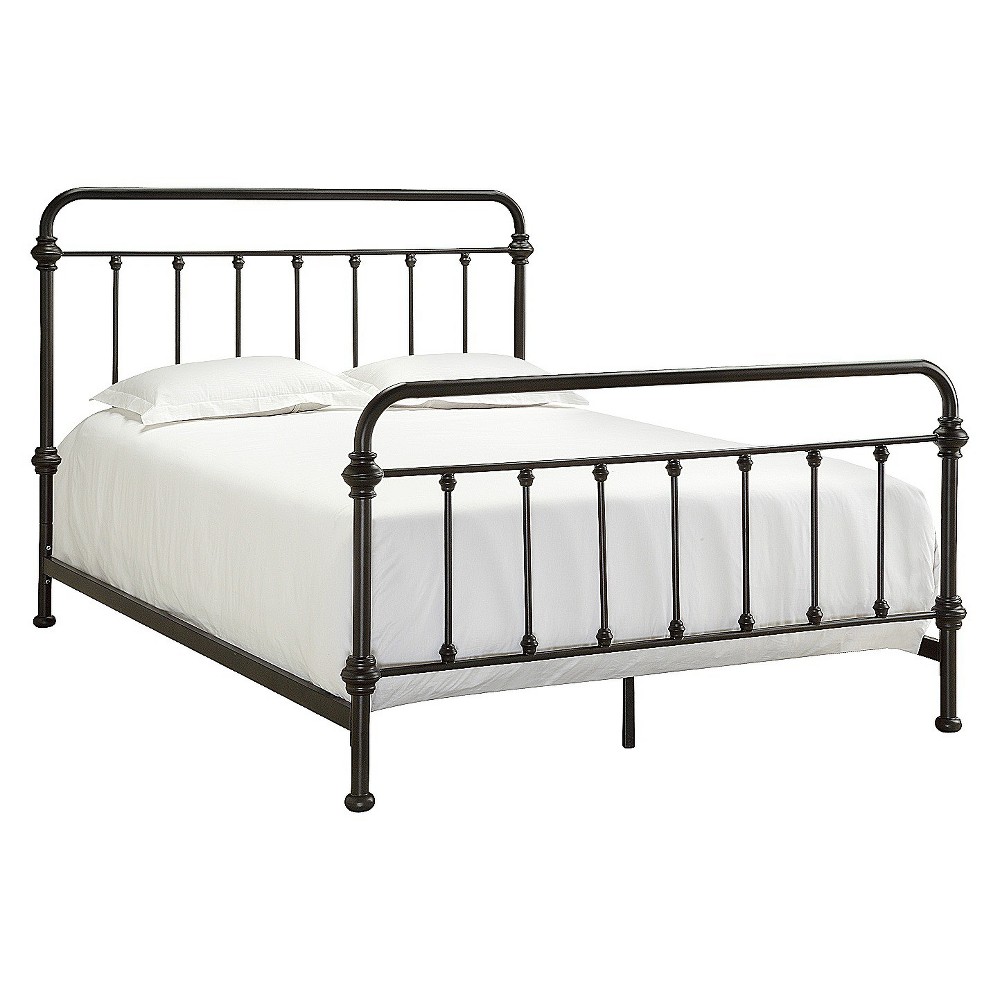 Photos - Bed Frame King Tilden Standard Metal Bed Bronze - Inspire Q