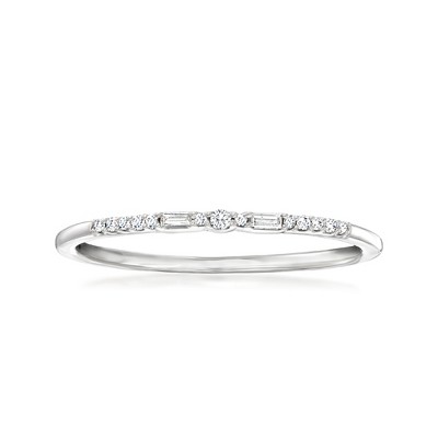 Pure Collection by Ross-Simons Diamond-Accented Ring in Sterling Silver