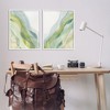 Stupell Industries Abstract Green Waves 2pc Framed Giclee Art Set - 2 of 4