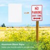 Unique Bargains Aluminum Reflective UV Protected Waterproof White Blank Metal Signs 2 Pcs - 2 of 4