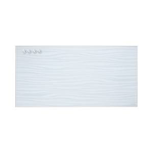 ECR4Kids MessageStor 18in x 36in Magnetic Dry-Erase Glass Board and 4 Rare Earth Magnets - 1 of 4
