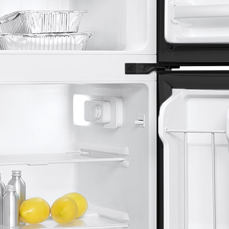 Impecca 3.1 Cu. Ft. Double-Door Refrigerators, Stainless Steel, 3 of 6