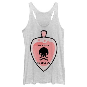 Women's Lost Gods Halloween Pick Your Poison Racerback Tank Top - 1 of 4