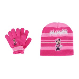 Textiel Trade Girl's One Size Fits Most Disney Minnie Mouse Hat and Glove Winter Set - 1 of 3