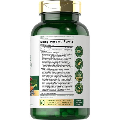 Carlyle Fruit and Veggies Supplement | 250 Capsules, 2 of 4