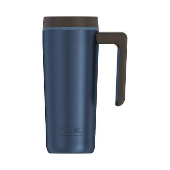 THERMOS NISSAN JMQ400P 14-OZ STAINLESS STEEL VACUUM INSULATED LEAK-PROOF TRAVEL  MUG WITH CARABINER - THRJMQ400P 