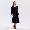 Women's Twist-Front Balloon Long Sleeve Midi A-Line Dress - Universal Thread™ - 3 of 3