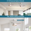 42" Bedroom Ceiling Fans with Lights and Remote Indoor/Outdoor Ceiling Fan with Quiet & Strong Motor 6 Speed Modern White Ceiling Light Fixture - 4 of 4
