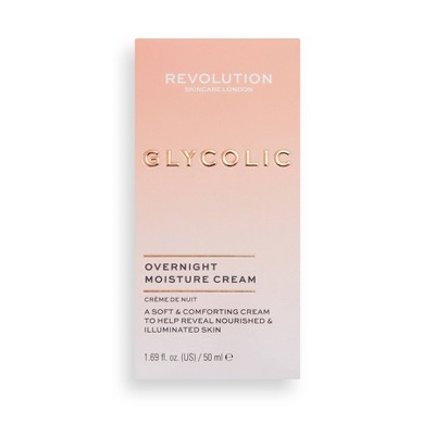 Makeup Revolution Glycolic Acid Glow Overnight Cream - 1.69 fl oz