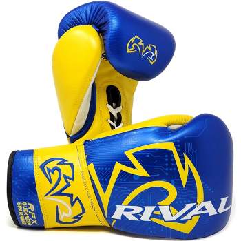 Rival Boxing RFX-Guerrero Sparring Gloves P4P Edition - 12 oz. - Blue/Yellow