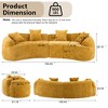 GDFStudio Gael 109.45'' 4-Seater Nordic Curved Chenille Upholstered Sectional Sofa - 3 of 4