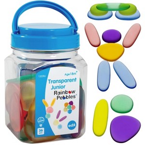Junior Rainbow Pebbles Set, Colorful Sorting and Stacking Stones for Early Math Skills Ages 18M+ - 1 of 4