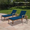 Christopher Knight Home Yuri Outdoor Water Resistant Fabric Chaise Lounge Cushions (Set of 2) - 2 of 4