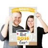 Big Dot of Happiness Happy Boss's Day - Best Boss Ever Selfie Photo Booth Picture Frame and Props - Printed on Sturdy Material - image 3 of 4
