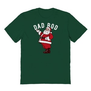 Famous In Real Life Men's Dad Bod Santa Short Sleeve Graphic Cotton T-Shirt - 1 of 3