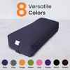 Sol Living Yoga Bolster Pillow with Removable Cover Rectangle - 3 of 4