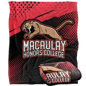 Macaulay Honors College Fan Zone Silky Touch Super Soft Throw Blanket 50x60 - 1 of 4