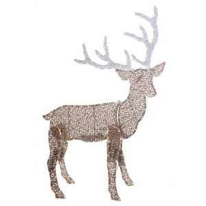 Celebrations LED Warm White Deer Silhouette 48 in. Yard Decor - 1 of 2