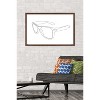 Trends International LINE AND BRUSH - Continuous Line Sunglasses Framed Wall Poster Prints - 2 of 4