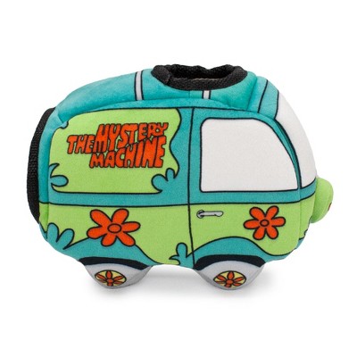 Dog Toy Hide and Seek Toy - Scooby-Doo The Mystery Machine Van with Scooby-Doo, Thelma and Shaggy Standing Plush