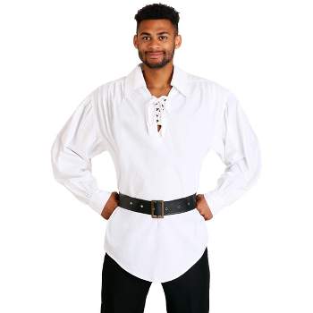 HalloweenCostumes.com One Size Fits Most  Men  Adult White Pirate Shirt, White