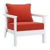 WestinTrends Avalon Outdoor Modern HDPE Patio Club Chairs with Deep Seat Cushions (Set of 2) - 4 of 4