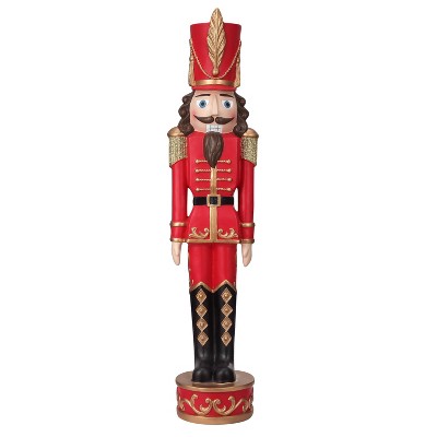 Haute Décor 37" Christmas Decorative Nutcracker Dark Red/Gold