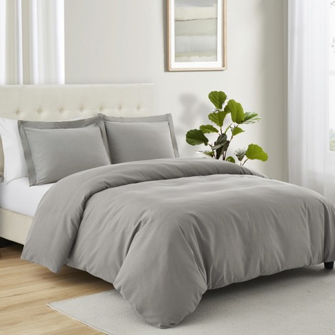 Duvet Cover Sage Solid 100% Egyptian Cotton 800 TC Luxury 3-Piece