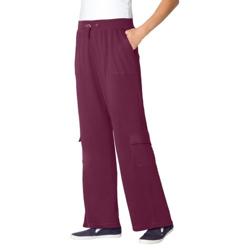 Woman Within Women's Plus Size Tall Pull-On Knit Cargo Pant - image 1 of 4