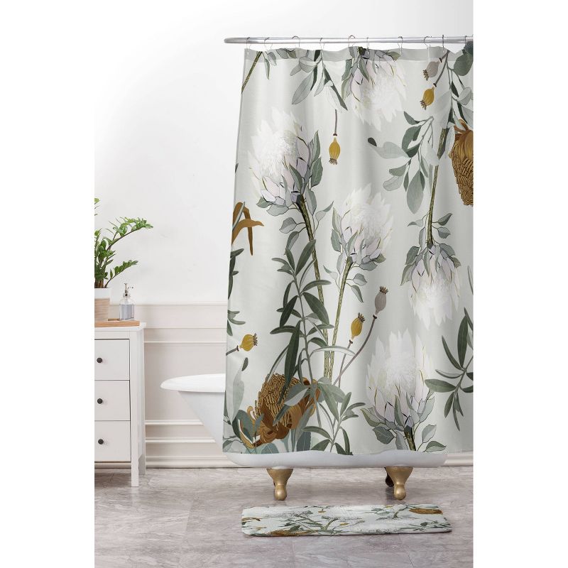 Iveta Abolina Helaine Shower Curtain Gray - Deny Designs, 4 of 5