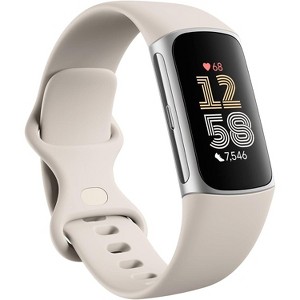 Fitbit Charge 6 Fitness Tracker GPS Heart Rate Monitor  Step Counter With Google Apps S & L Bands Included - Manufacturer Refurbished - 1 of 4
