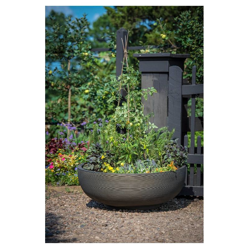 Crescent Garden Orinoco Bowl Plastic Planter Baskets Bronze, 6 of 8