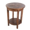 Alaterre Furniture 20-inch Round End Table, Natural, Living Room Furniture, Storage & Shelf - 2 of 4