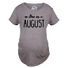 Maternity Due In January Funny T shirts Pregnant Shirts Announce Pregnancy Month Shirt - Crazy Dog Maternity T Shirt - 2 of 4