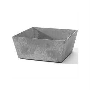 Novelty Ella Artstone Square Plastic Resin Planter with Water Minder System - 1 of 3