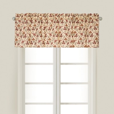 C&F Home Easton Cotton Brown Valance Window Treatment Window Treatment