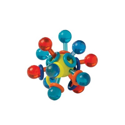 Manhattan Toy Transparent Atom Teether and Rattle Baby Toy