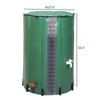 NAYSAYE Rain Barrel 100 Gallon Green PVC Foldable Water Collection Container with Spigot for Garden Use, Green, 27.56"*27.56"*38.58" - 4 of 4
