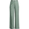 Lands' End Women's High Rise Elastic Back Pleated Wide Leg Pants made with TENCEL Fibers - 3 of 4