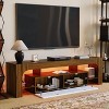 63" TV Stand, Modern TV Cabinet Entertainment Center Media with 2 Drawer, Open Shelf, Up to 70 Inch TV, TV Console Table for Living Room - 3 of 4