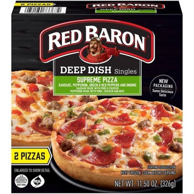 red baron pizza supreme calories