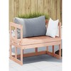 78.9"Patio Sofa Bench Extendable Solid Wood Douglas - 3 of 4