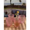 Diamond Cut Acrylic Glasses Drinking Set of 4 (12oz), Plastic Drinking Glasses, BPA Free Cocktail Glasses, Drinkware Set, Drinking Water Glasses - 2 of 4